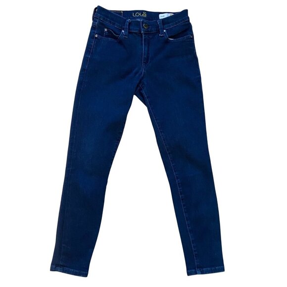 Lole Womens Dark Blue Skinny Jeans Size 26 high rise waist soft stretchy denim - Picture 1 of 12